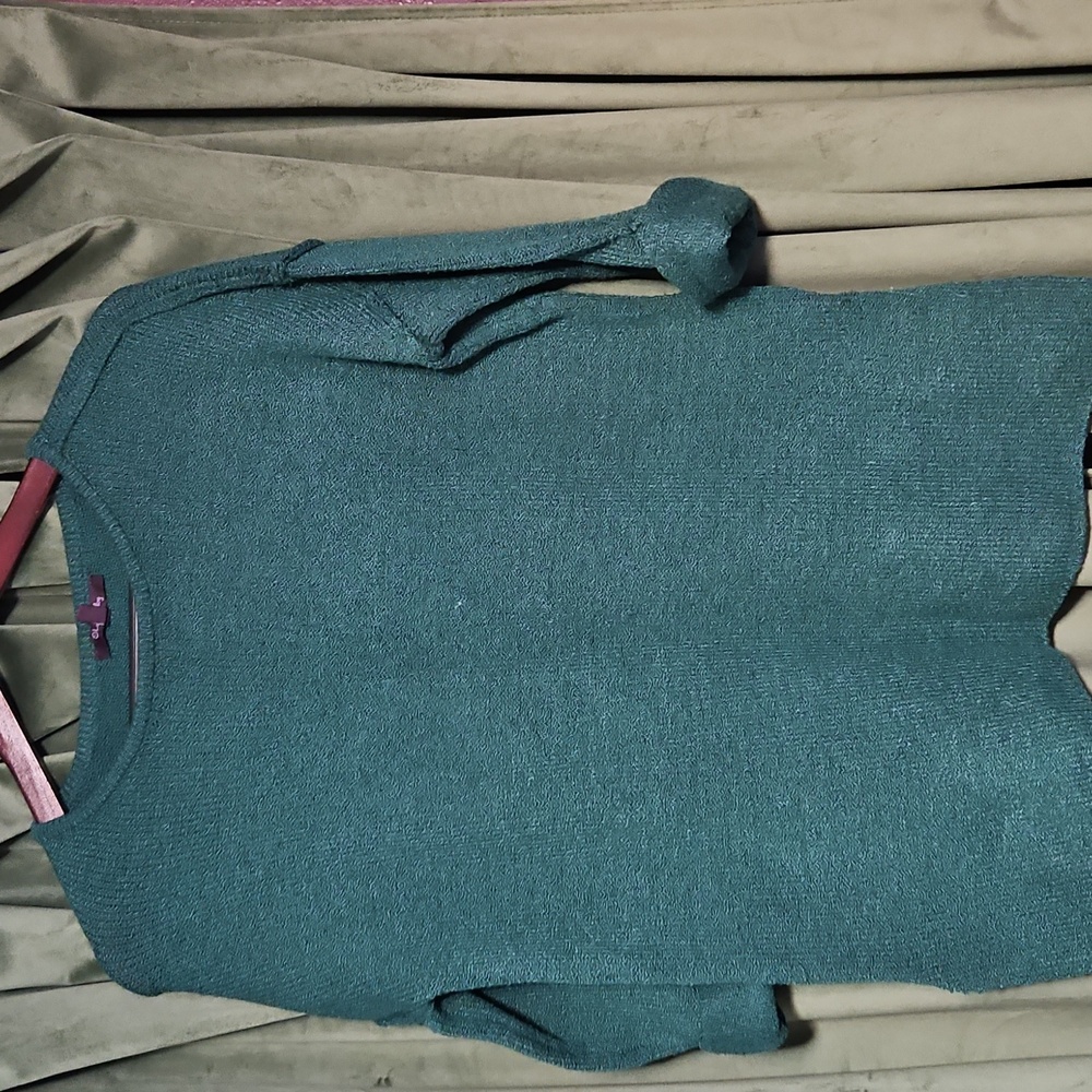 Olivia Sky Green Crew Neck Sweater